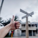 person showing like sign
